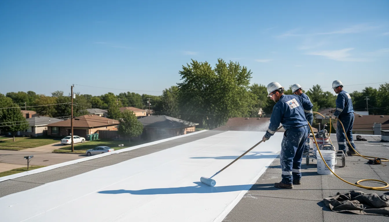 Commercial roof coating in Sailor Springs, IL near me